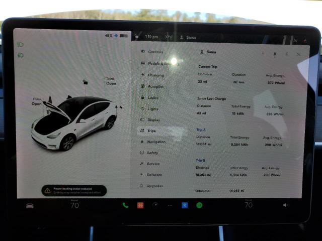 Photo 9 from auction – 2021 TESLA MODEL Y with VIN 5YJYGDEEXMF063575
