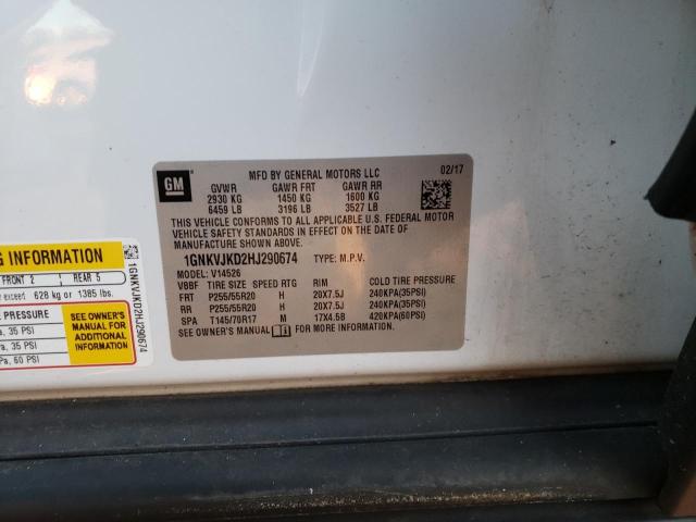 Photo 14 from auction – 2017 CHEVROLET TRAVERSE P with VIN 1GNKVJKD2HJ290674