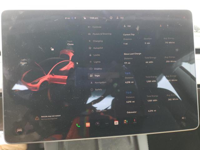 Photo 9 from auction – 2022 TESLA MODEL 3 with VIN 5YJ3E1EB0NF194858