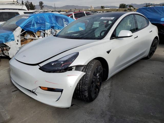 TESLA MODEL 3 2022 with VIN 5YJ3E1EC5NF229628 - Photo from auction