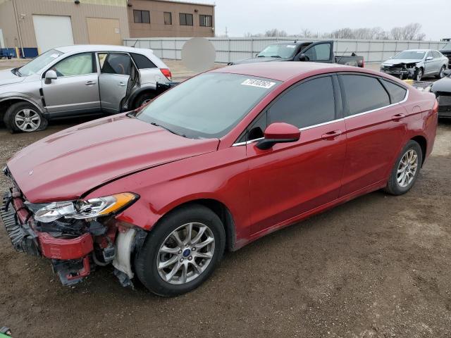 FORD FUSION S 2017 with VIN 3FA6P0G75HR231616 - Photo from auction
