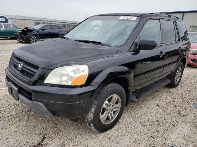 HONDA PILOT EX 2004 with VIN 5FNYF18424B007232 - Photo from auction