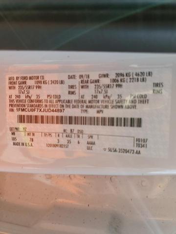 Photo 14 from auction – 2018 FORD ESCAPE S with VIN 1FMCU0F7XJUD44897