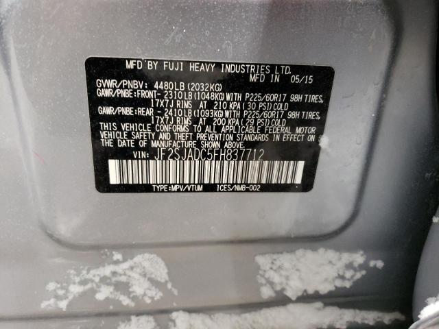 Photo 14 from auction – 2015 SUBARU FORESTER 2 with VIN JF2SJADC5FH837712