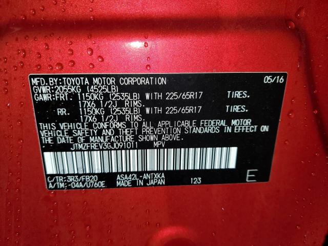 Photo 14 from auction – 2016 TOYOTA RAV4 LE with VIN JTMZFREV3GJ091011