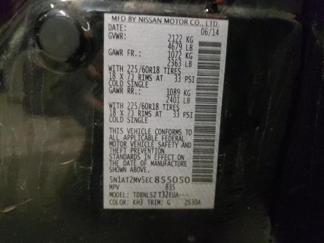 Photo 14 from auction – 2014 NISSAN ROGUE S with VIN 5N1AT2MV5EC855050