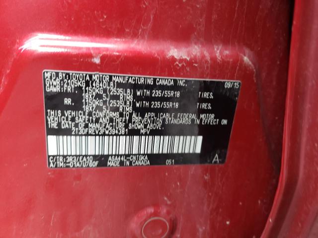 Photo 14 from auction – 2015 TOYOTA RAV4 LIMIT with VIN 2T3DFREV3FW394381