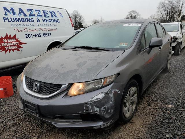 HONDA CIVIC LX 2013 with VIN 19XFB2F51DE208081 - Photo from auction