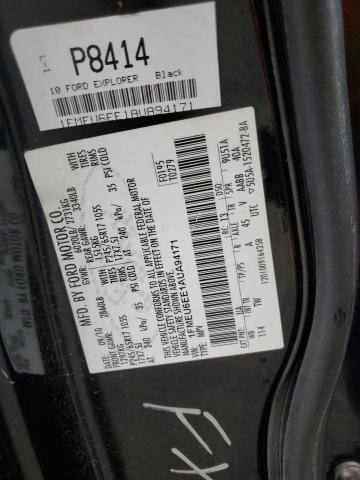 Photo 14 from auction – 2010 FORD EXPLORER E with VIN 1FMEU6EE1AUA94171