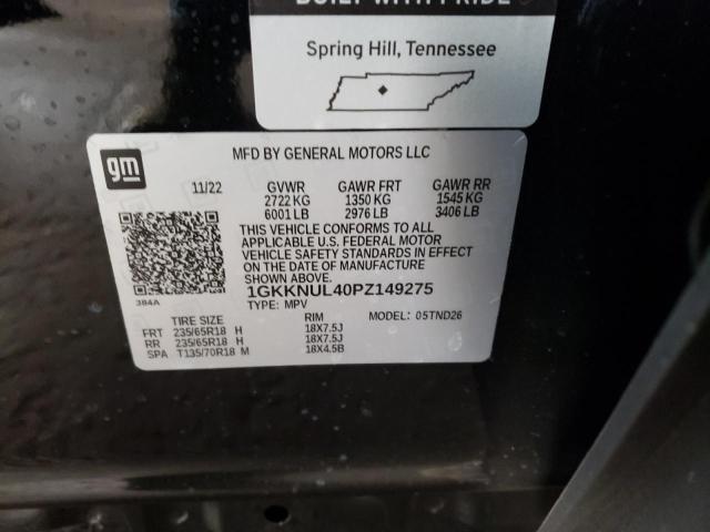 Photo 14 from auction – 2023 GMC ACADIA SLT with VIN 1GKKNUL40PZ149275