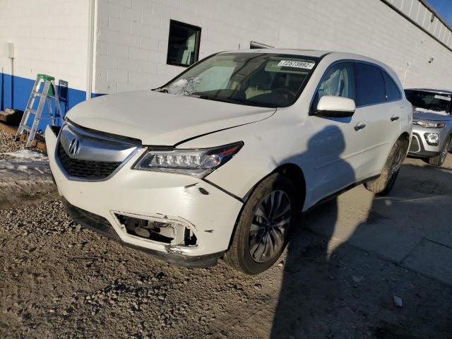 ACURA MDX TECHNO 2016 with VIN 5FRYD4H46GB011617 - Photo from auction