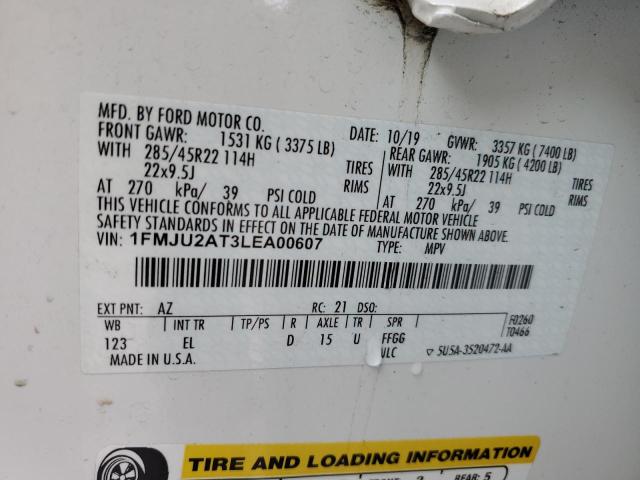 Photo 14 from auction – 2020 FORD EXPEDITION with VIN 1FMJU2AT3LEA00607