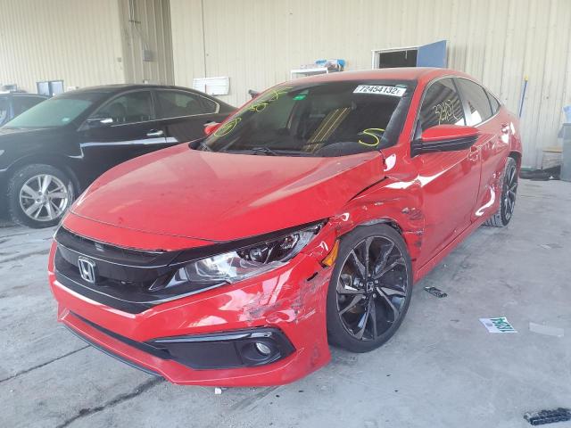 HONDA CIVIC SPOR 2019 with VIN 2HGFC2F82KH542467 - Photo from auction