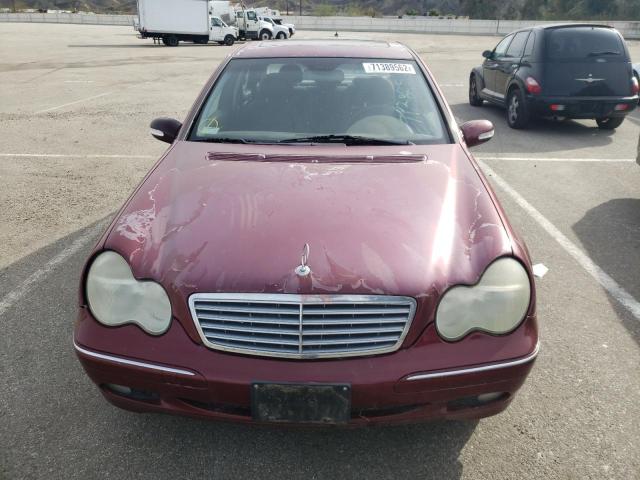 Photo 5 from auction – 2002 MERCEDES-BENZ C 240 with VIN WDBRF61J42E001902