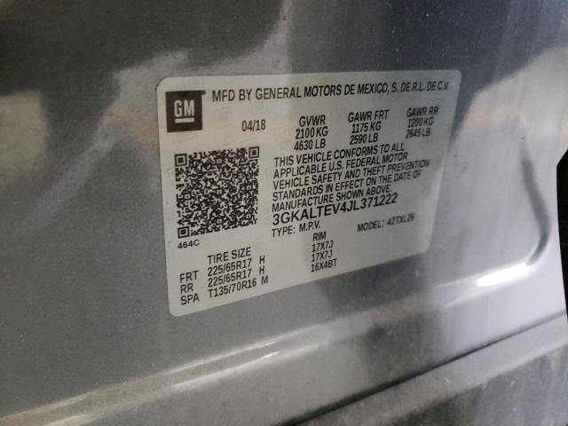 Photo 10 from auction – 2018 GMC TERRAIN SL with VIN 3GKALTEV4JL371222
