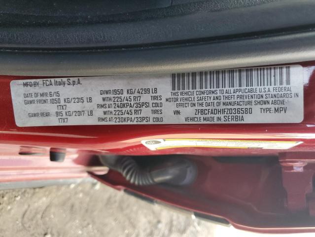 Photo 14 from auction – 2015 FIAT 500L TREKK with VIN ZFBCFADH1FZ036580