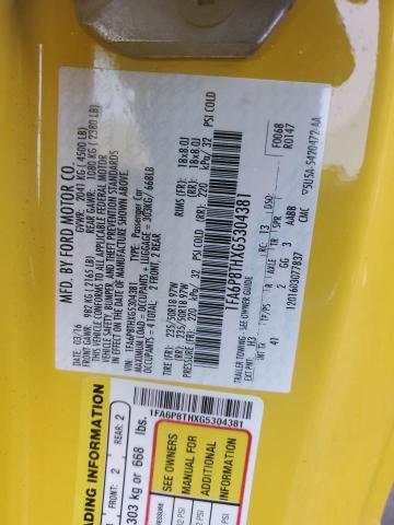 Photo 10 from auction – 2016 FORD MUSTANG with VIN 1FA6P8THXG5304381