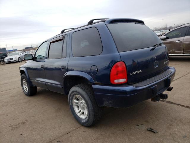 Photo 2 from auction – 2002 DODGE DURANGO SL with VIN 1B4HS48N72F196939