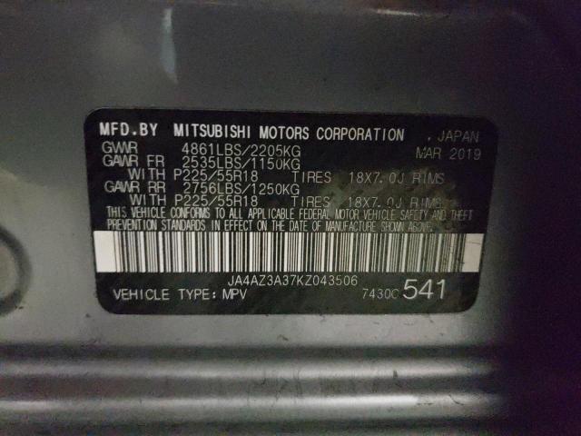 Photo 14 from auction – 2019 MITSUBISHI OUTLANDER with VIN JA4AZ3A37KZ043506