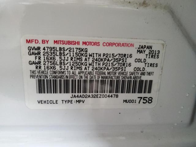 Photo 14 from auction – 2014 MITSUBISHI OUTLANDER with VIN JA4AD2A32EZ004478