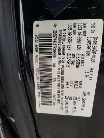 Photo 14 from auction – 2007 DODGE GRAND CARA with VIN 2D8GP44L17R169337