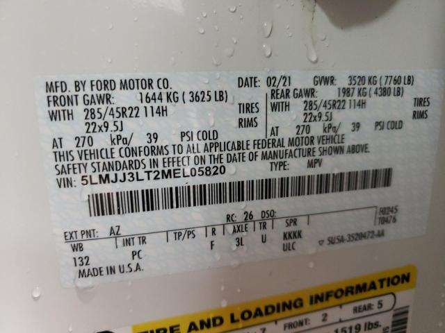 Photo 14 from auction – 2021 LINCOLN NAVIGATOR with VIN 5LMJJ3LT2MEL05820
