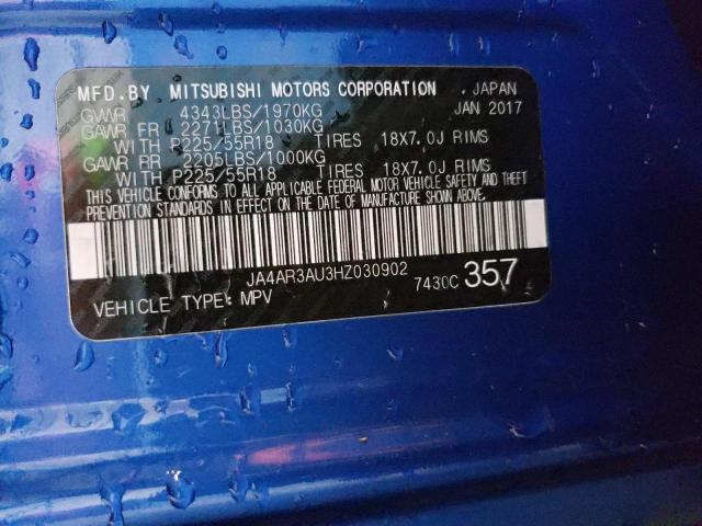 Photo 14 from auction – 2017 MITSUBISHI OUTLANDER with VIN JA4AR3AU3HZ030902