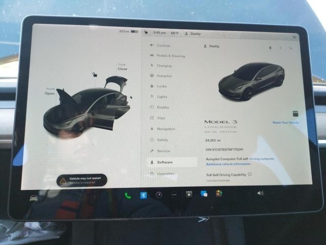 Photo 9 from auction – 2022 TESLA MODEL 3 with VIN 5YJ3E1EB7NF175241