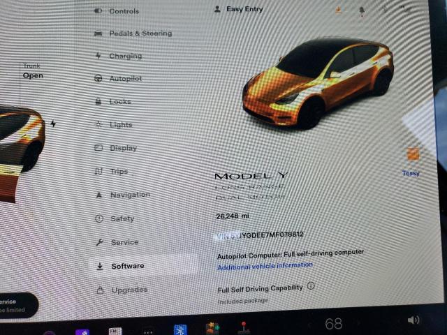 صورة رقم 9 من المزاد - 2021 TESLA MODEL Y مع VIN 5YJYGDEE7MF078812