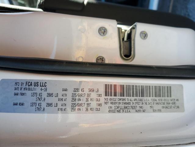 Photo 14 from auction – 2019 JEEP CHEROKEE L with VIN 1C4PJLLB0KD176357