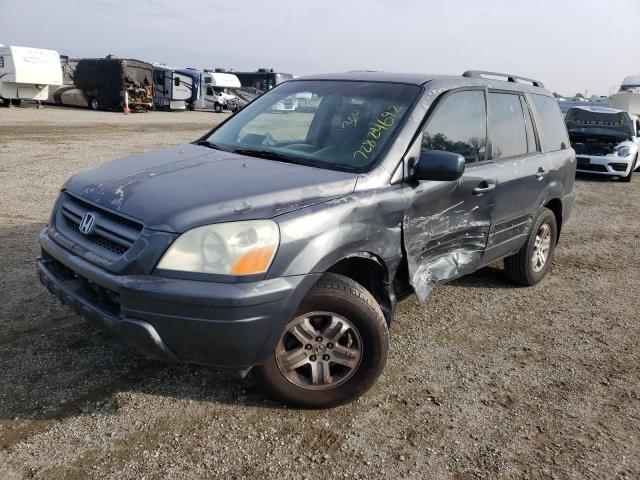 HONDA PILOT EX 2005 with VIN 2HKYF184X5H549570 - Photo from auction