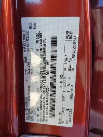Photo 14 from auction – 2015 FORD ESCAPE SE with VIN 1FMCU9G91FUB60234