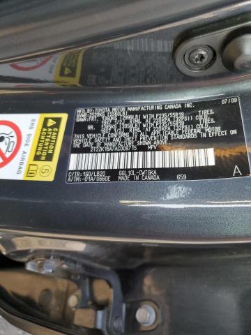 Photo 14 from auction – 2010 LEXUS RX 350 with VIN 2T2ZK1BA7AC009715