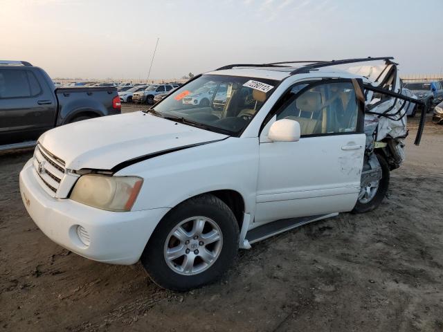 TOYOTA HIGHLANDER 2002 with VIN JTEGF21AX20067333 - Photo from auction