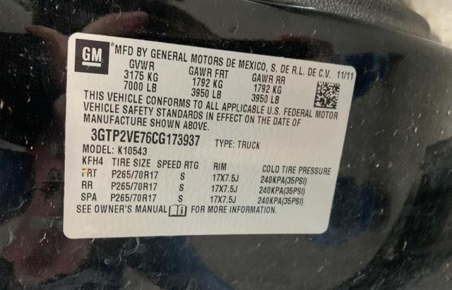 Photo 10 from auction – 2012 GMC SIERRA K15 with VIN 3GTP2VE76CG173937