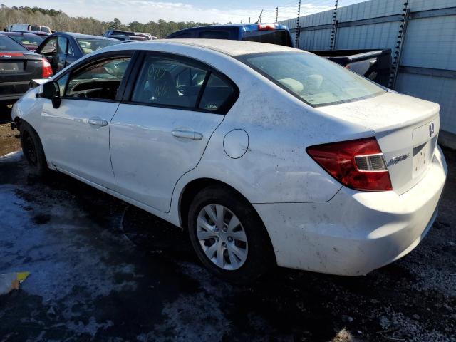 Photo 2 from auction – 2012 HONDA CIVIC LX with VIN 19XFB2F54CE067084
