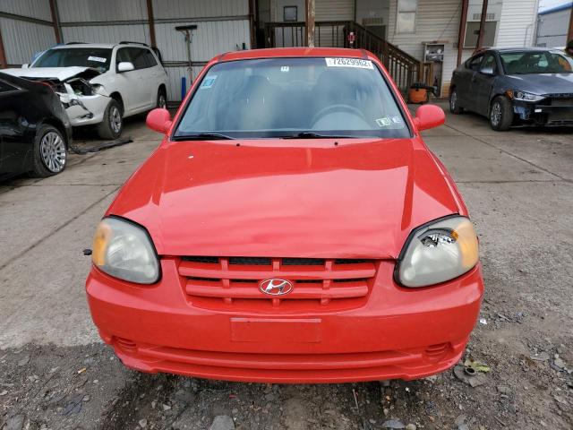 Photo 5 from auction – 2003 HYUNDAI ACCENT GL with VIN KMHCG45C13U478570