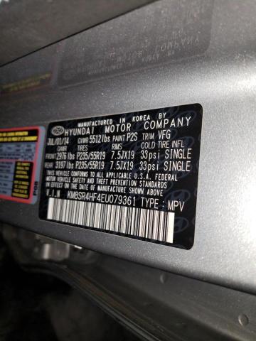 Photo 14 from auction – 2014 HYUNDAI SANTA FE G with VIN KM8SR4HF4EU079361