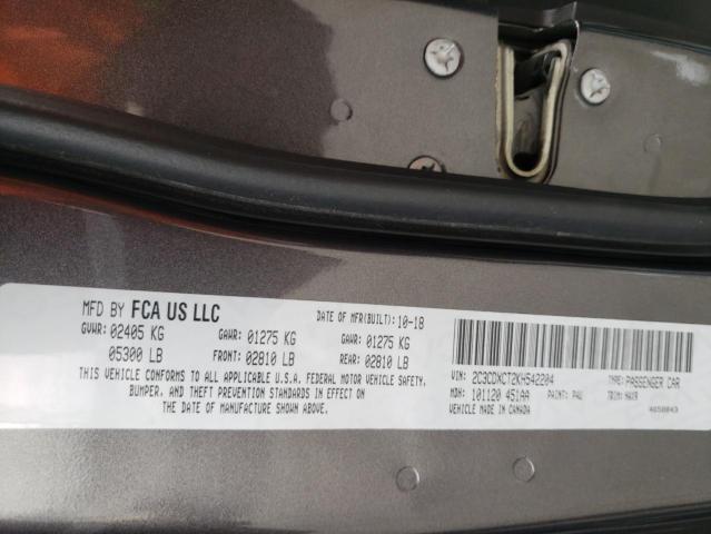 Photo 10 from auction – 2019 DODGE CHARGER R/ with VIN 2C3CDXCT2KH542204