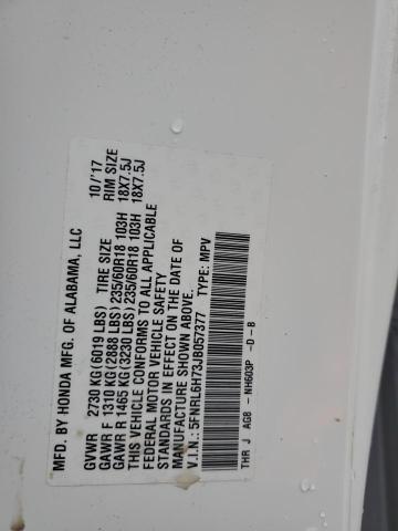 Photo 14 from auction – 2018 HONDA ODYSSEY EX with VIN 5FNRL6H73JB057377