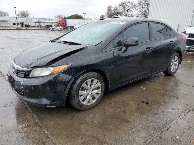 HONDA CIVIC LX 2012 with VIN 19XFB2F52CE359445 - Photo from auction