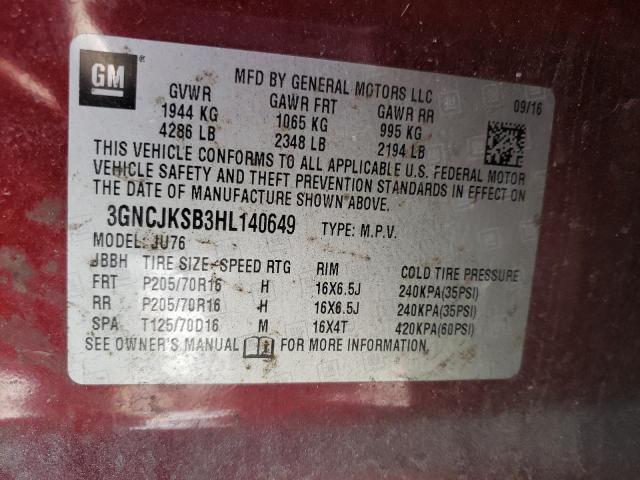Photo 14 from auction – 2017 CHEVROLET TRAX LS with VIN 3GNCJKSB3HL140649