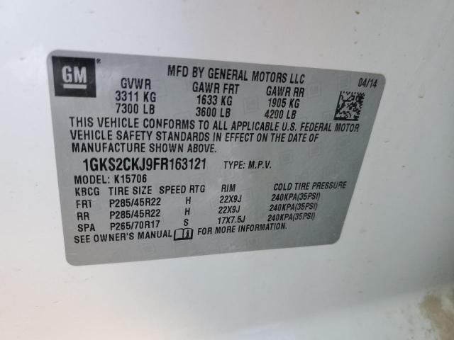 Photo 14 from auction – 2015 GMC YUKON DENA with VIN 1GKS2CKJ9FR163121