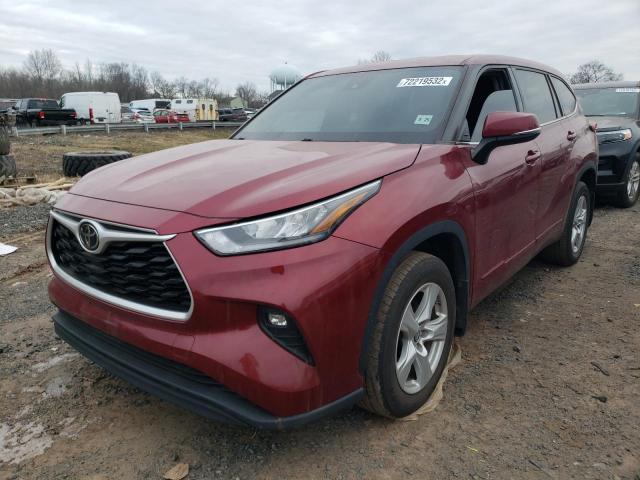 TOYOTA HIGHLANDER 2020 with VIN 5TDBZRBH9LS005852 - Photo from auction