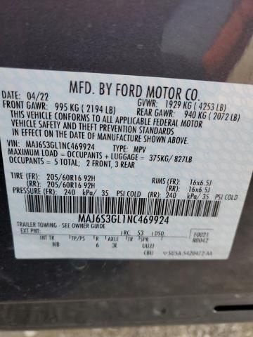 Photo 14 from auction – 2022 FORD ECOSPORT S with VIN MAJ6S3GL1NC469924