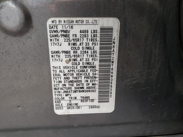 Photo 14 from auction – 2017 NISSAN ROGUE S with VIN JN8AT2MT6HW386092