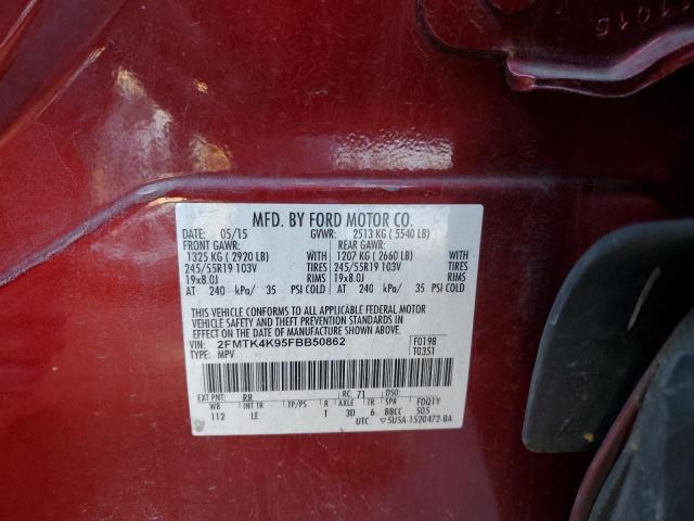 Photo 14 from auction – 2015 FORD EDGE TITAN with VIN 2FMTK4K95FBB50862
