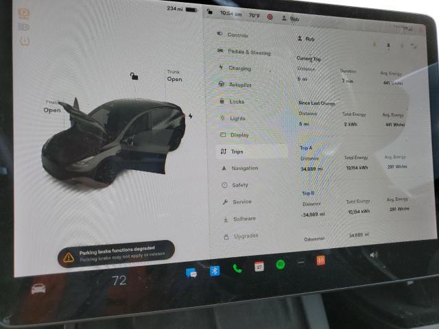 Photo 9 from auction – 2022 TESLA MODEL Y with VIN 7SAYGDEF4NF341710