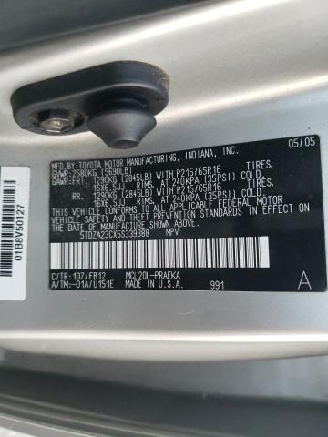 Photo 14 from auction – 2005 TOYOTA SIENNA CE with VIN 5TDZA23CX5S339388