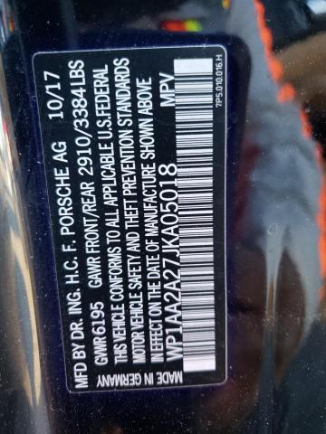 Photo 14 from auction – 2018 PORSCHE CAYENNE with VIN WP1AA2A27JKA05018